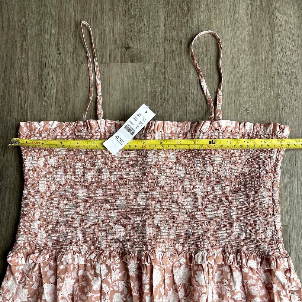 NWT J. Crew Smocked cotton poplin dress in Rose Vines XL​​​​ - Picture 3 of 6